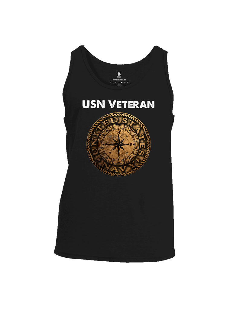 Battleraddle USN Veteran Compass Mens Cotton Tank Top