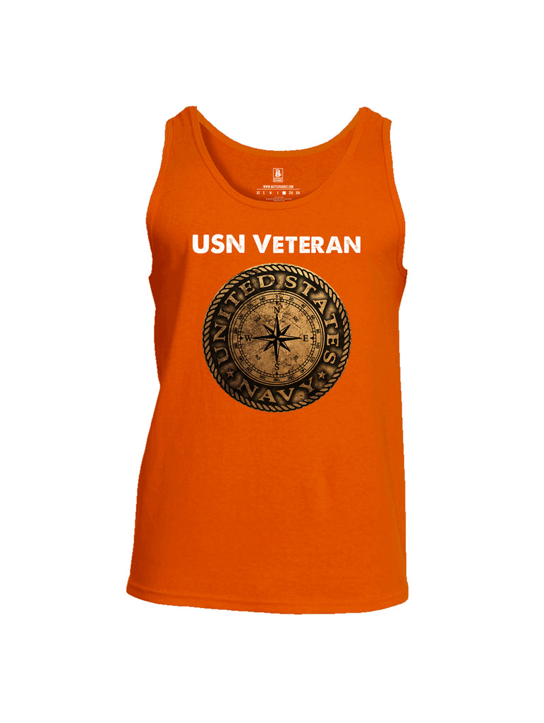 Battleraddle USN Veteran Compass Mens Cotton Tank Top