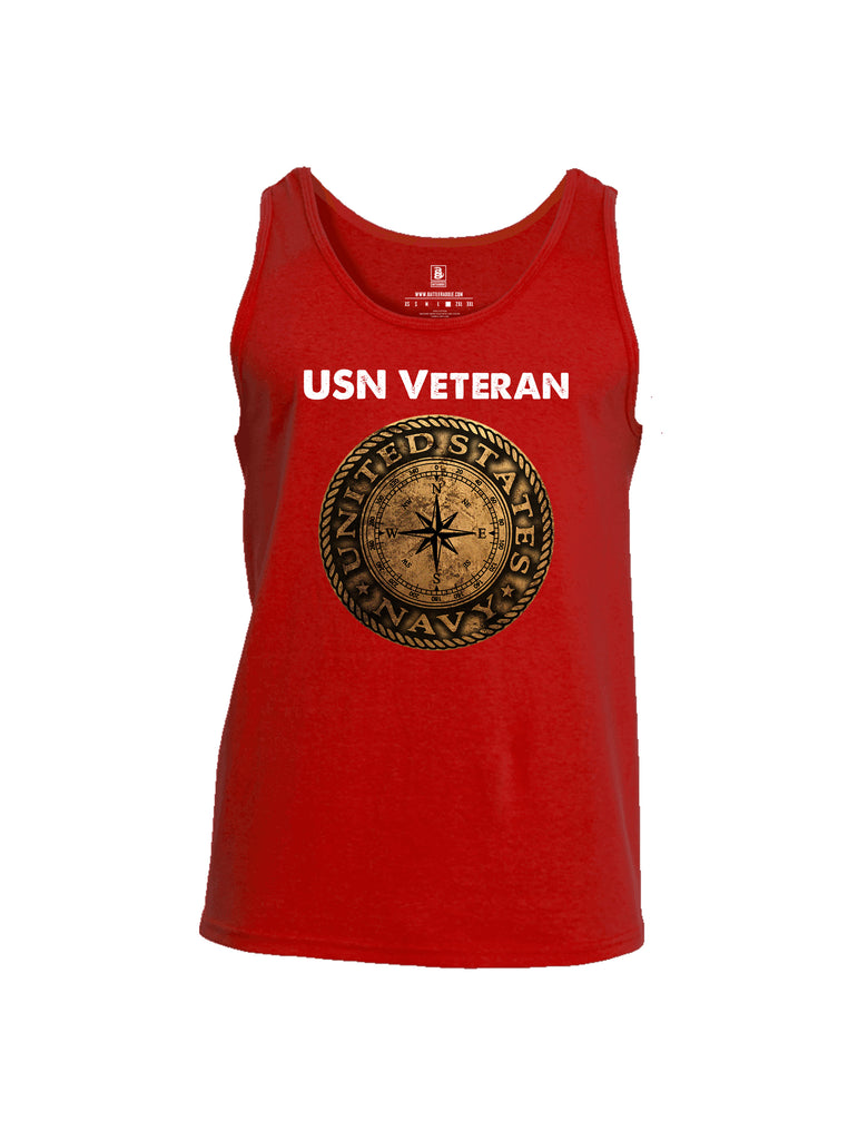 Battleraddle USN Veteran Compass Mens Cotton Tank Top