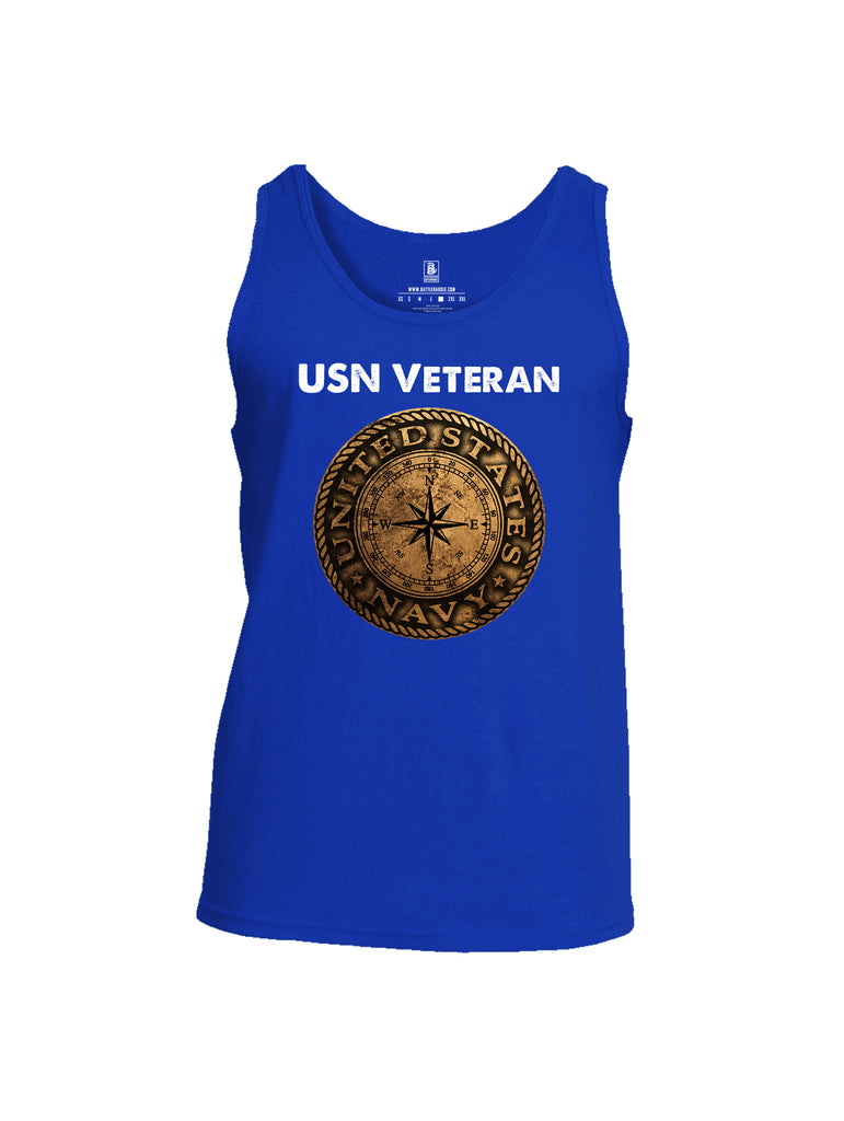 Battleraddle USN Veteran Compass Mens Cotton Tank Top