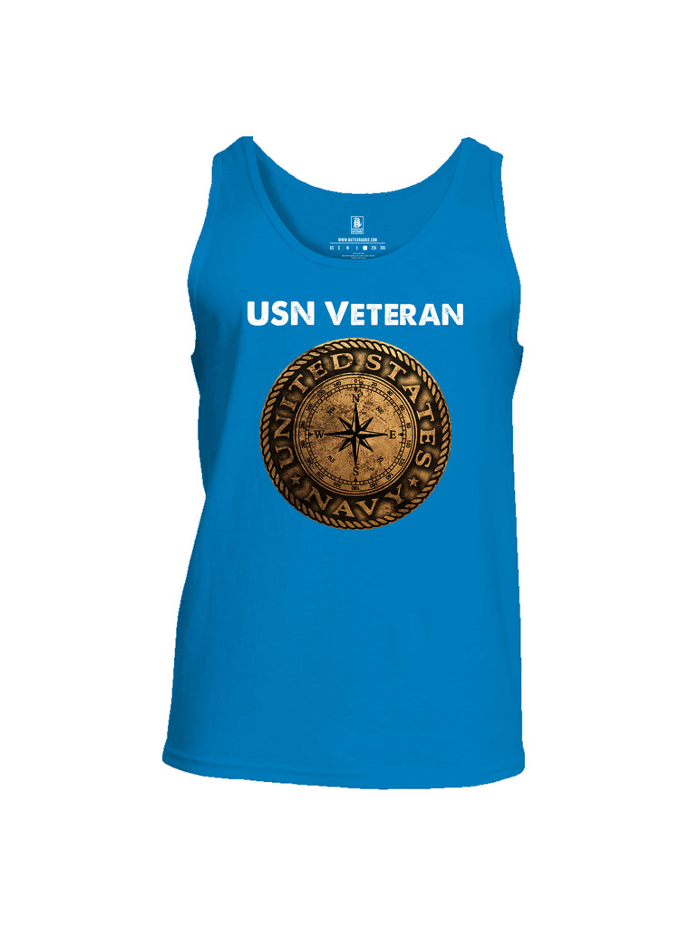 Battleraddle USN Veteran Compass Mens Cotton Tank Top