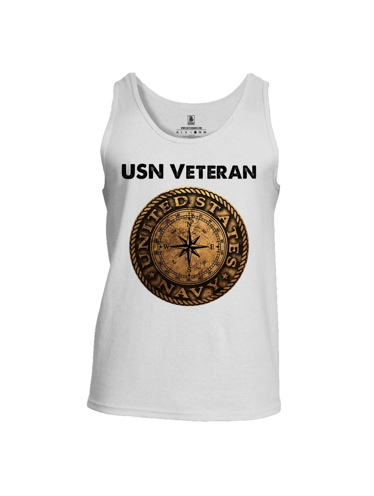 Battleraddle USN Veteran Compass Mens Cotton Tank Top