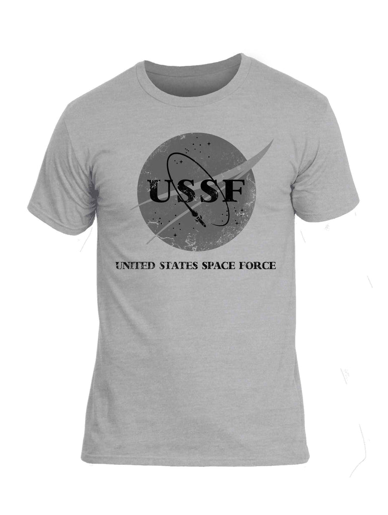 Battleraddle United States Space Force Black Snake Logo Mens Cotton Crew Neck T Shirt shirt|custom|veterans|Apparel-Mens T Shirt-cotton