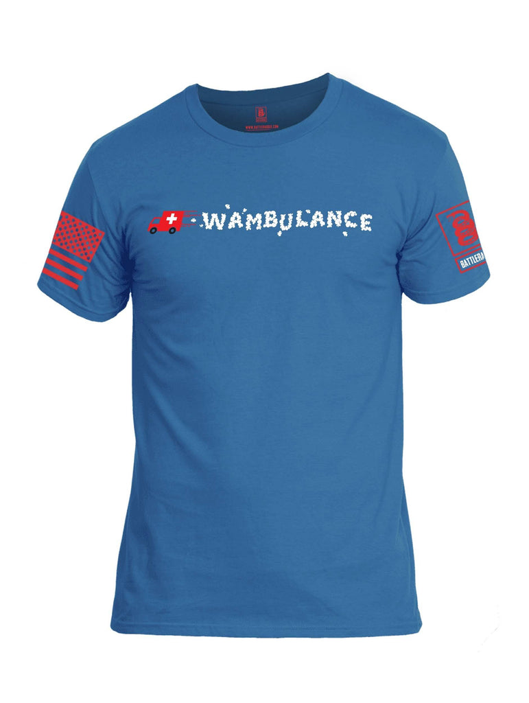 Battleraddle Wambulance Red Sleeve Print Mens 100% Battlefit Polyester Crew Neck T Shirt shirt|custom|veterans|Apparel-Mens Shirts-DryFit