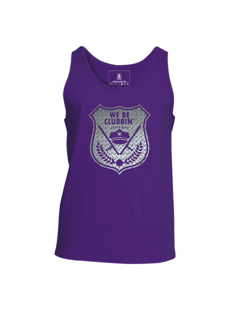 Battleraddle We be Clubbin Police Department Mens Cotton Tank Top