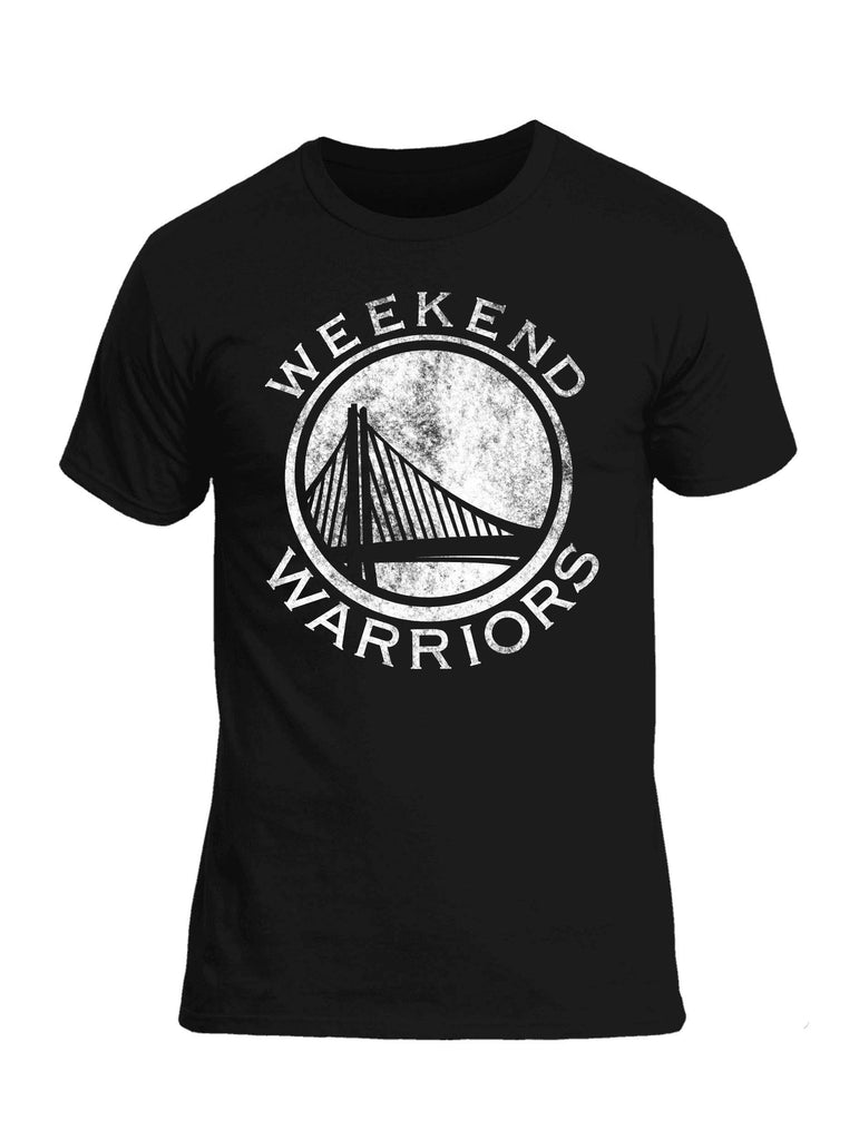 Battleraddle Weekend Warriors White Snake Logo Mens Cotton Crew Neck T Shirt shirt|custom|veterans|Apparel-Mens T Shirt-cotton