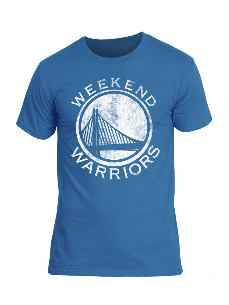 Battleraddle Weekend Warriors White Snake Logo Mens Cotton Crew Neck T Shirt shirt|custom|veterans|Apparel-Mens T Shirt-cotton