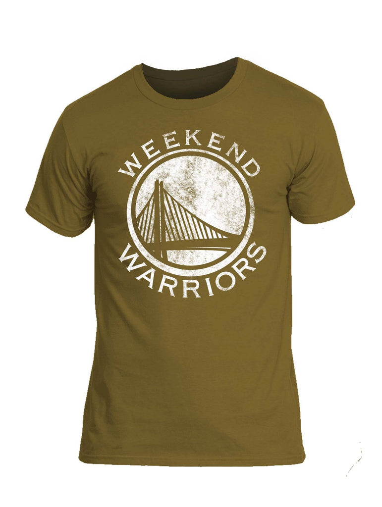 Battleraddle Weekend Warriors White Snake Logo Mens Cotton Crew Neck T Shirt shirt|custom|veterans|Apparel-Mens T Shirt-cotton