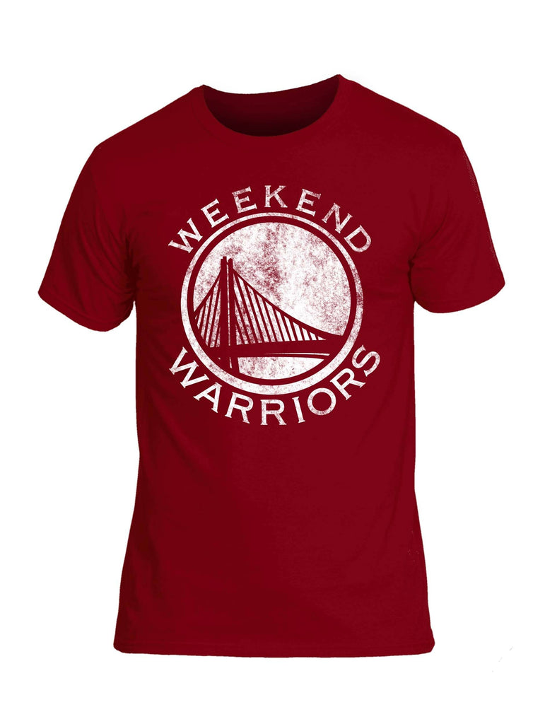 Battleraddle Weekend Warriors White Snake Logo Mens Cotton Crew Neck T Shirt shirt|custom|veterans|Apparel-Mens T Shirt-cotton