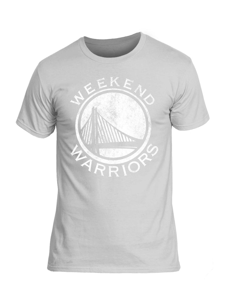 Battleraddle Weekend Warriors White Snake Logo Mens Cotton Crew Neck T Shirt shirt|custom|veterans|Apparel-Mens T Shirt-cotton