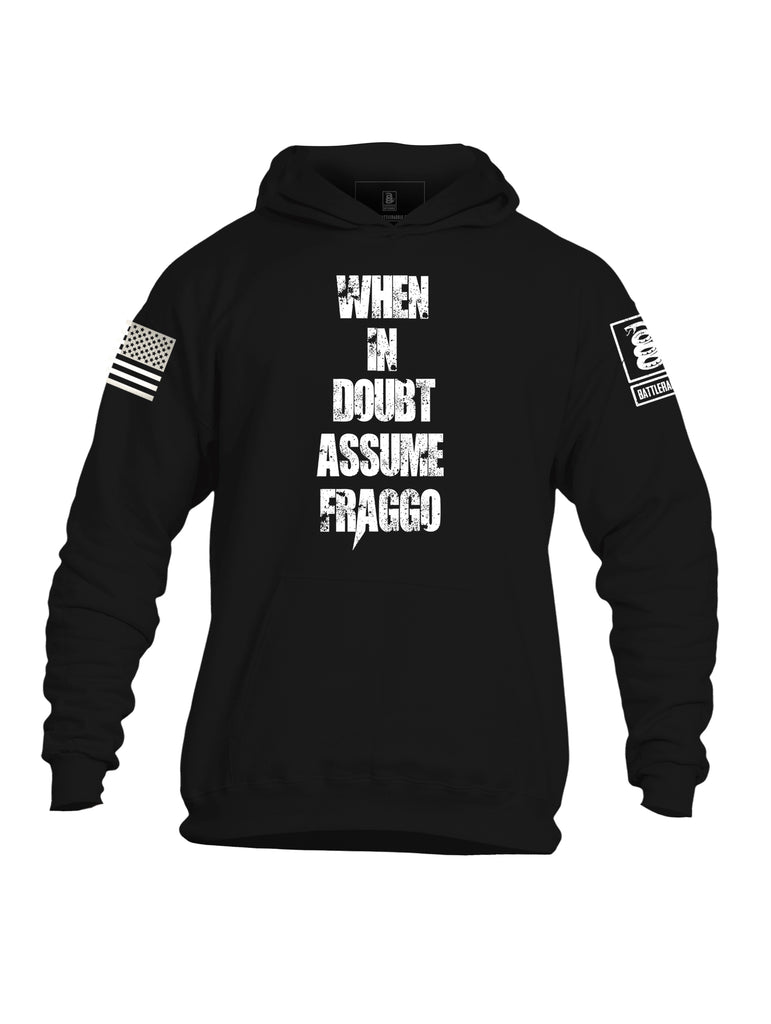 Battleraddle When in Doubt Assume Fraggo Mens Cotton Pullover Hoodie With Pockets