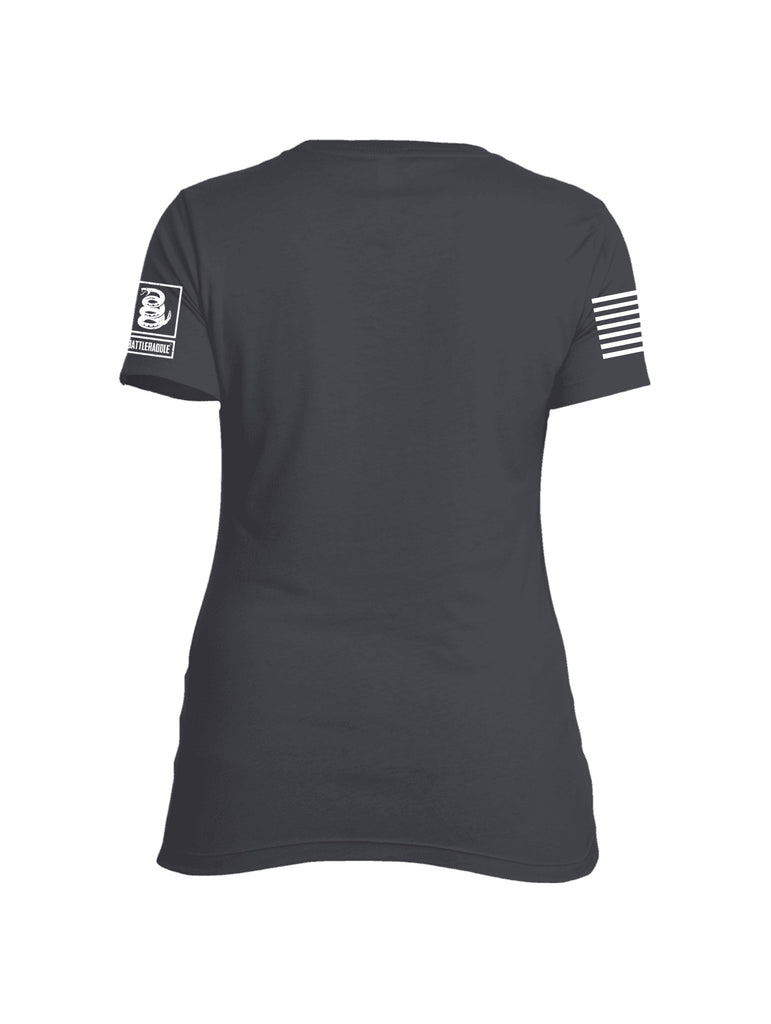 Battleraddle Bride Property Of A U.S. Soldier White Sleeve Print Womens Cotton Crew Neck T Shirt