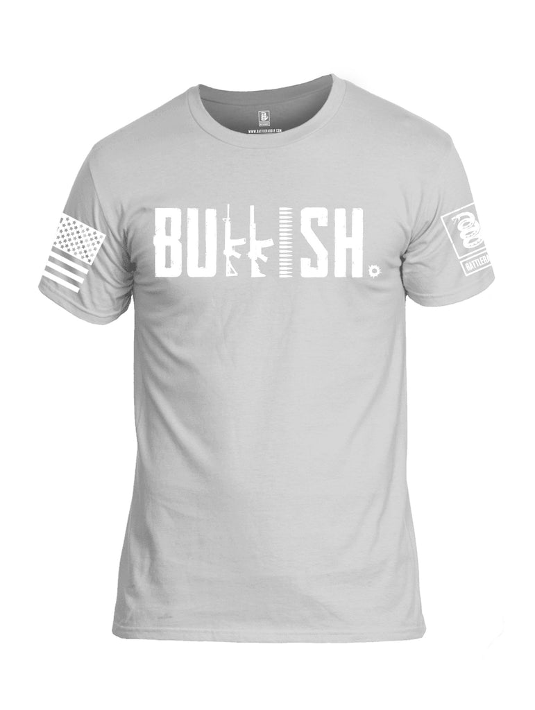 Battleraddle Bullish White Sleeves Men Cotton Crew Neck T-Shirt