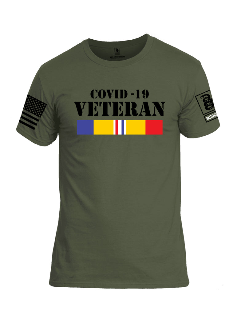 Battleraddle Covid 19 Veteran {sleeve_color} Sleeves Men Cotton Crew Neck T-Shirt