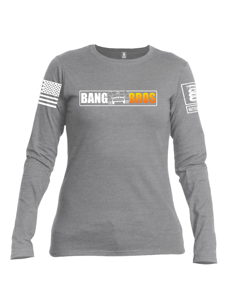 Battleraddle Bang Bros Tank Women Cotton Crew Neck Long Sleeve T Shirt
