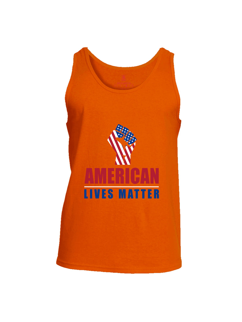 Battleraddle Fist American Lives Matter Men Cotton Cotton Tank Top