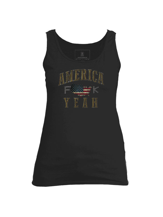 Battleraddle America Feck Yeah Womens Cotton Tank Top - Battleraddle® LLC