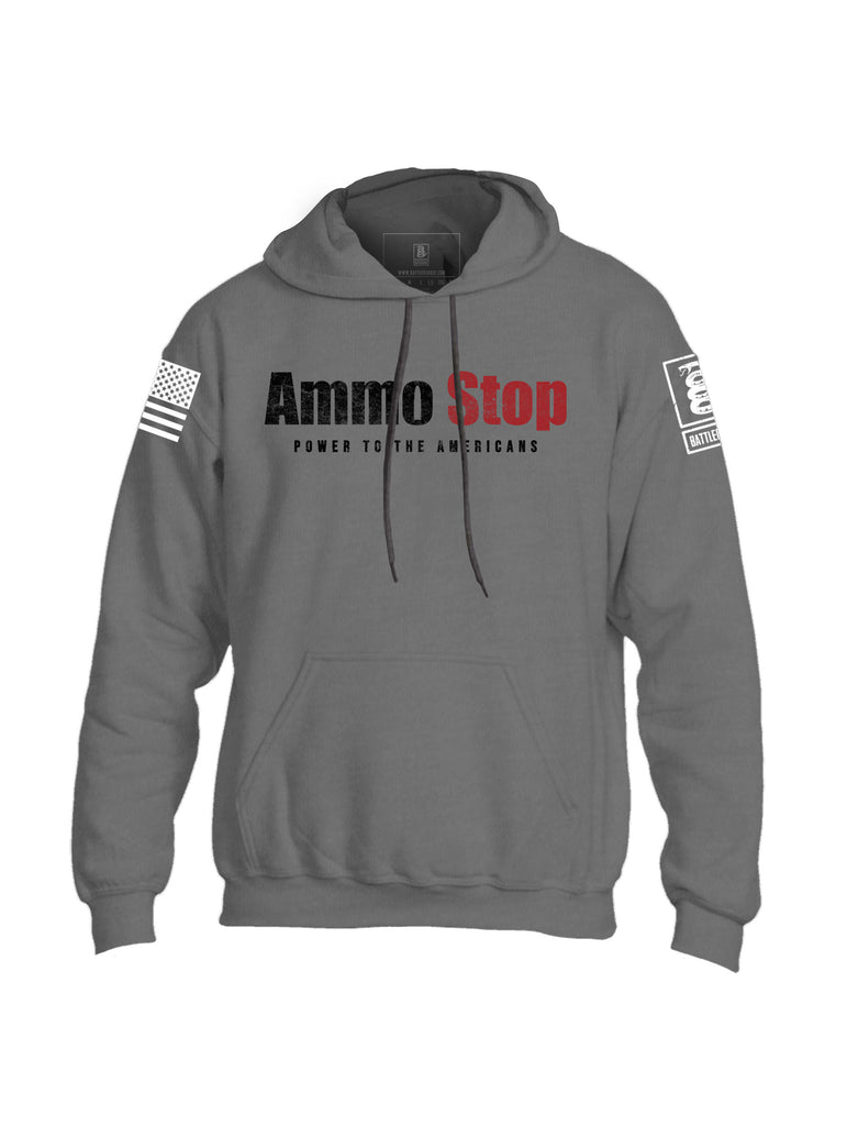 Battleraddle Ammo Stop Power To The Americans Mens Blended Hoodie With Pockets - Battleraddle® LLC