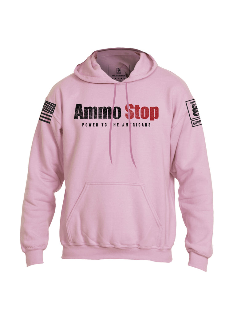 Battleraddle Ammo Stop Power To The Americans Mens Blended Hoodie With Pockets - Battleraddle® LLC