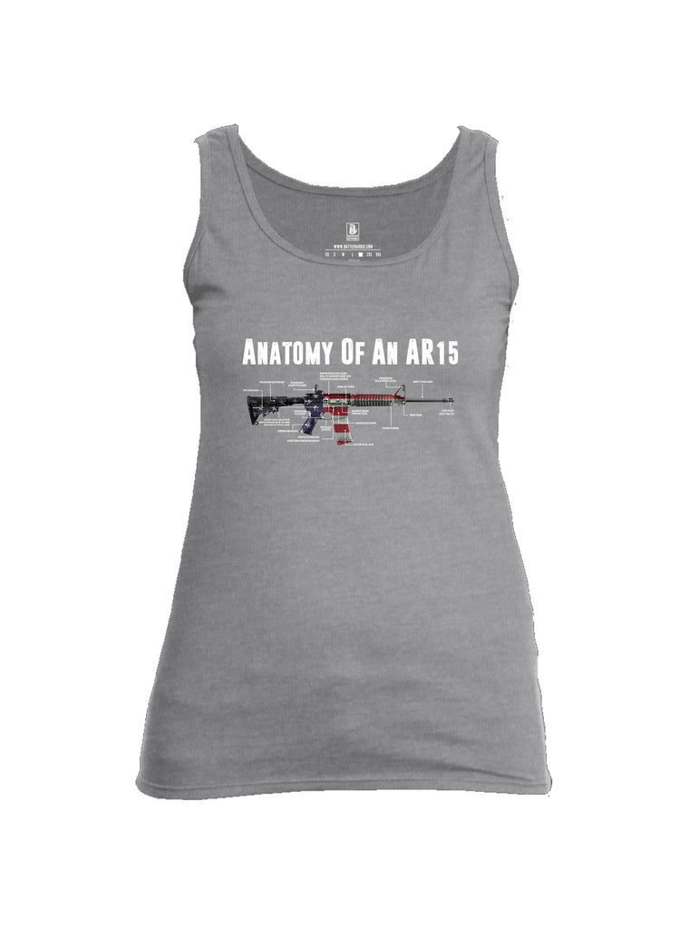 Battleraddle Anatomy Of An AR15 Womens Cotton Tank Top