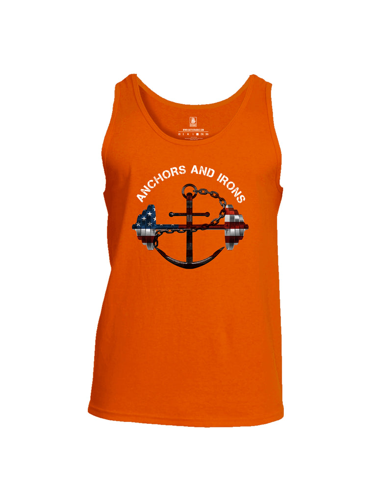 Battleraddle Anchors and Irons Mens Cotton Tank Top