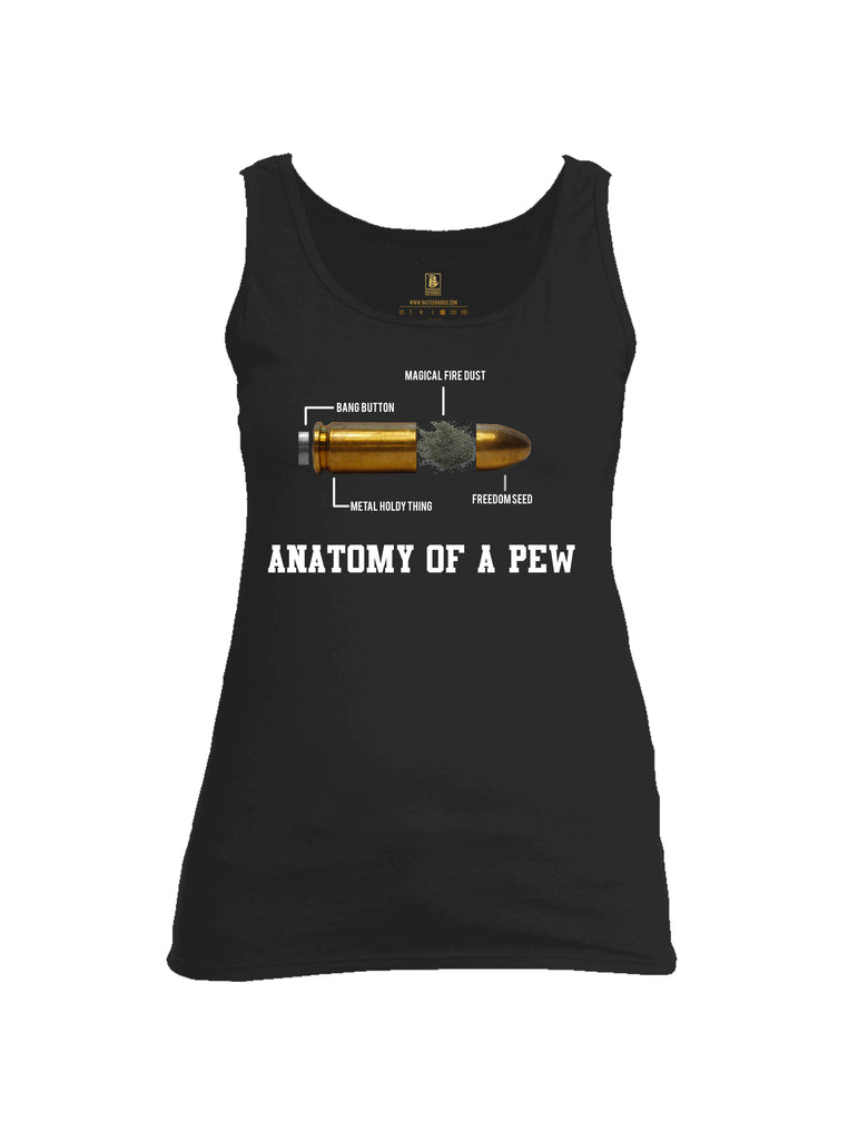Battleraddle Anatomy Of A PEW Womens Cotton Tank Top - Battleraddle® LLC