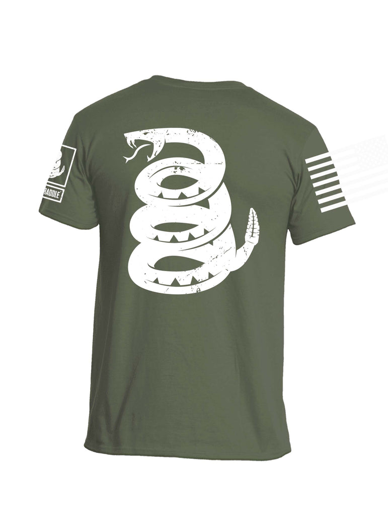 Battleraddle Are You Battle Ready Snake On Back Mens Cotton Crew Neck T Shirt - Battleraddle® LLC
