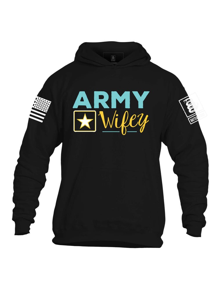 Battleraddle Army Wife Mens Hooded Sweatshirt - Battleraddle® LLC