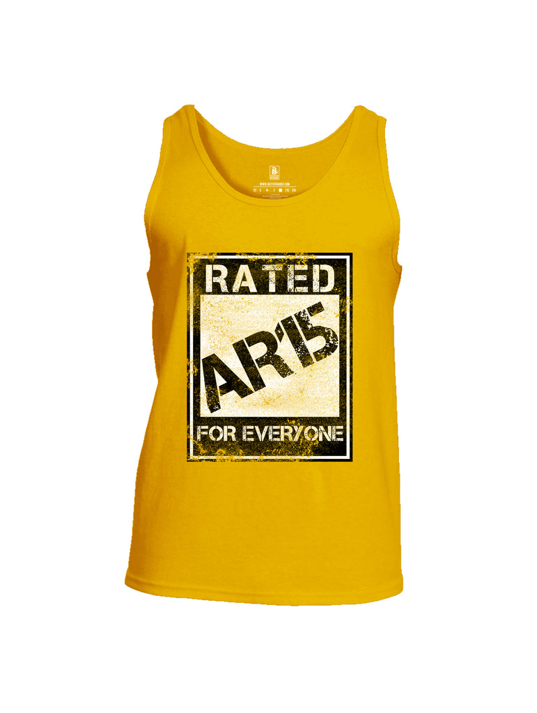 Battleraddle Rated Ar15 For Everyone  Men Cotton Cotton Tank Top