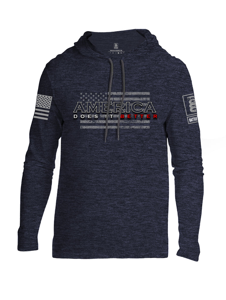 Battleraddle America Does It Better {sleeve_color} Sleeves Men Cotton Thin Cotton Lightweight Hoodie