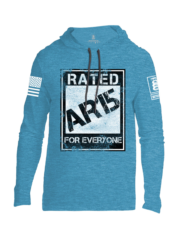 Battleraddle Rated Ar15 For Everyone  Men Cotton Thin Cotton Lightweight Hoodie