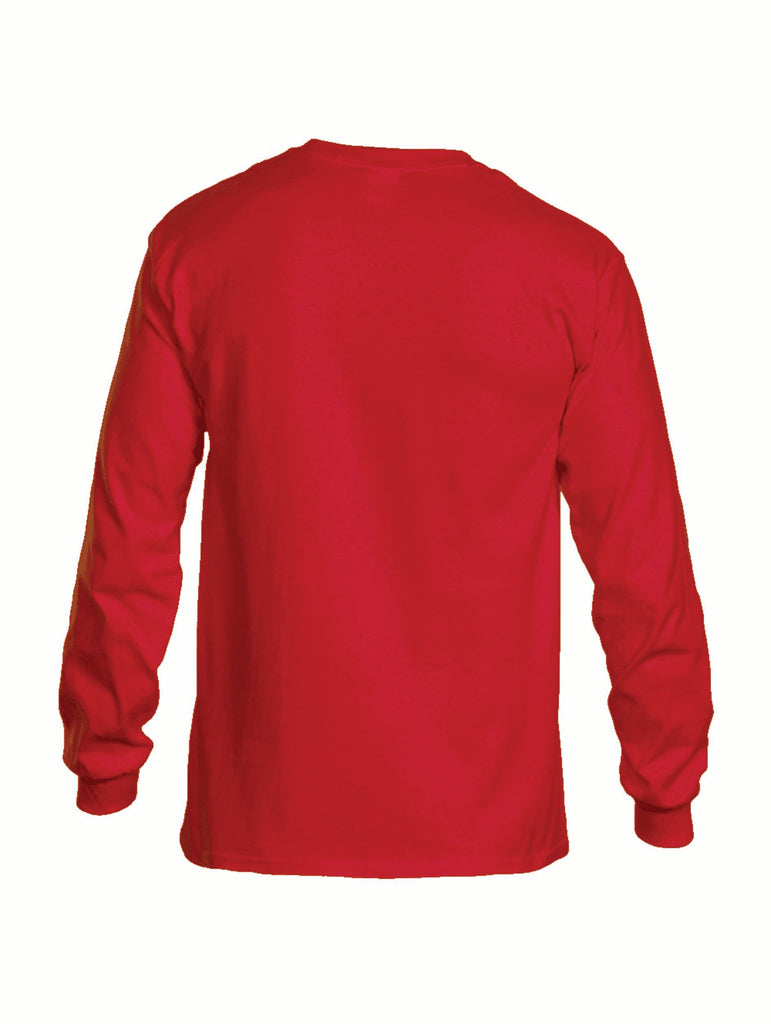 Battleraddle Basic Line Snake Patch Front Mens Cotton Long Sleeve Crew Neck T Shirt - Battleraddle® LLC