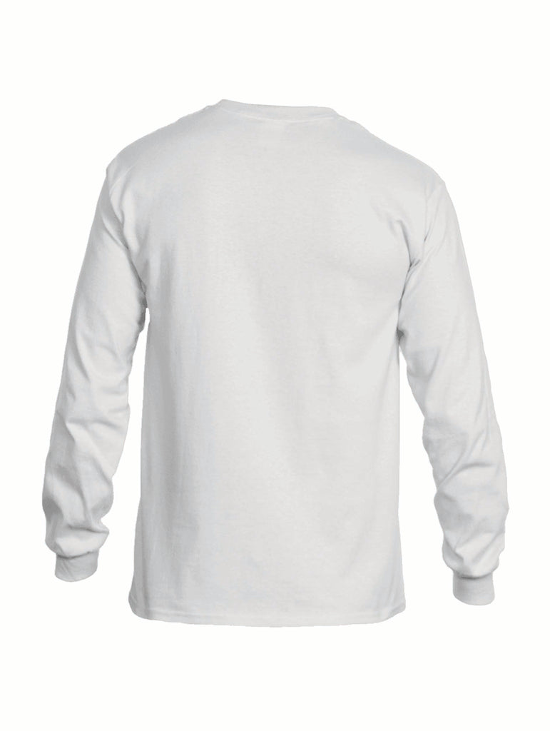 Battleraddle Basic Line Snake Patch Front Mens Cotton Long Sleeve Crew Neck T Shirt - Battleraddle® LLC