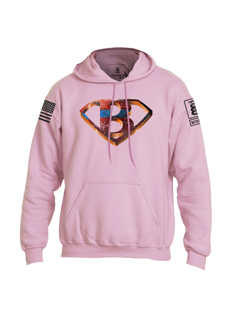 Battleraddle Battleman Blue Line V2 Mens Blended Hoodie With Pockets - Battleraddle® LLC