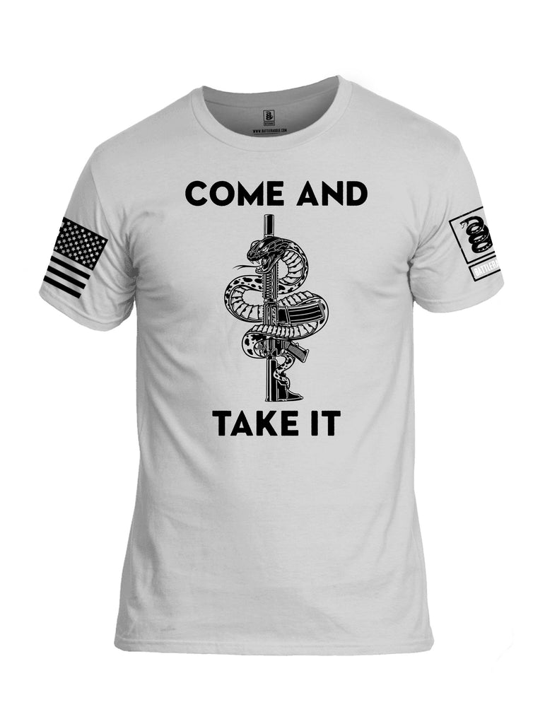 Battleraddle Come And Take It Black Sleeves Men Cotton Crew Neck T-Shirt