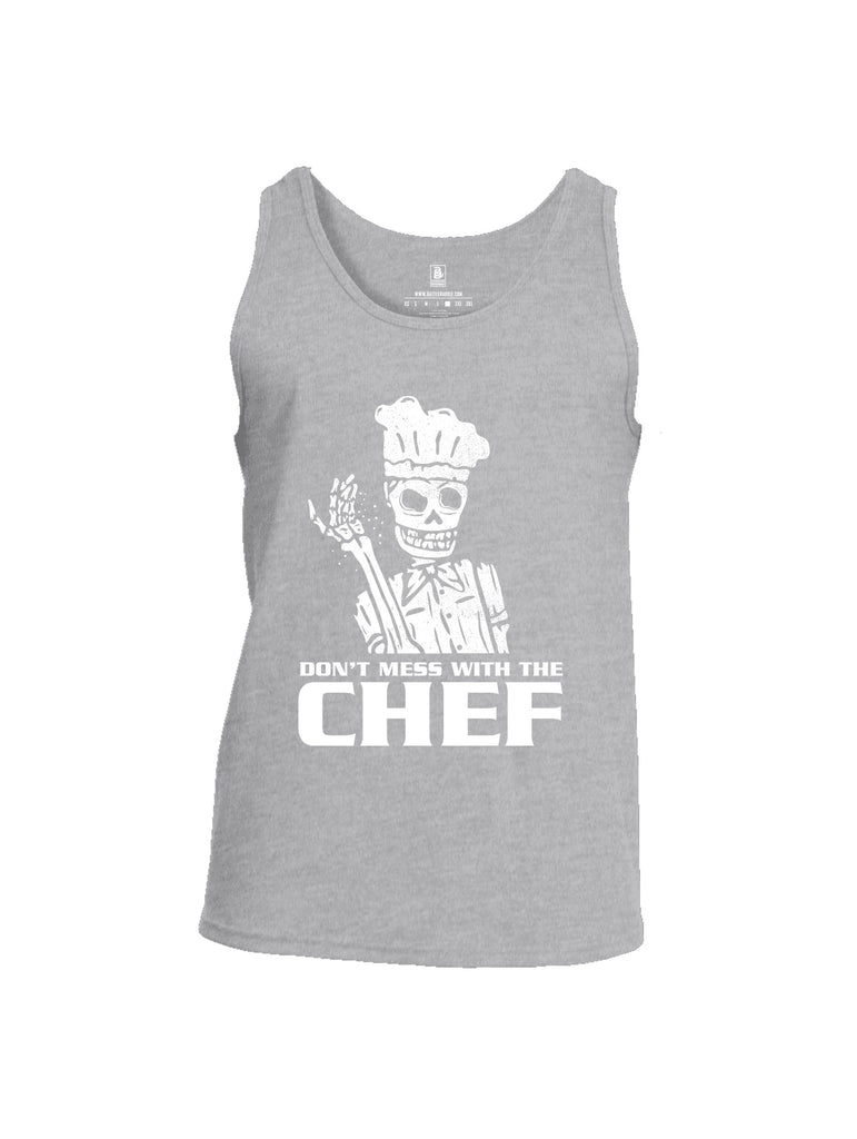Battleraddle Dont Mess With The Chef White Sleeves Men Cotton Cotton Tank Top