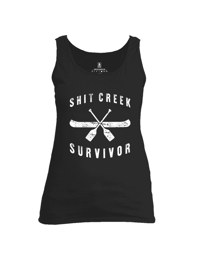 Battleraddle Shit Creek Survivor Womens Cotton Tank Top