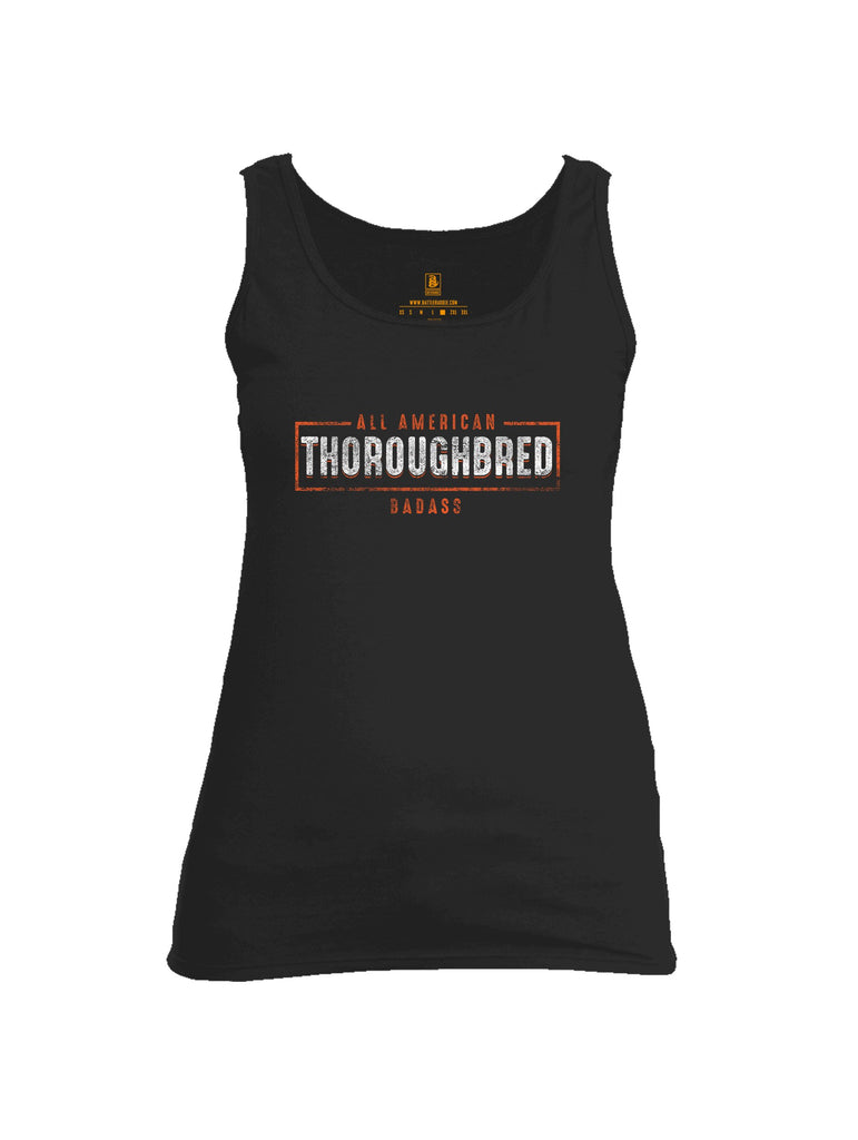 Battleraddle All American Thoroughbred Badass Womens Cotton Tank Top