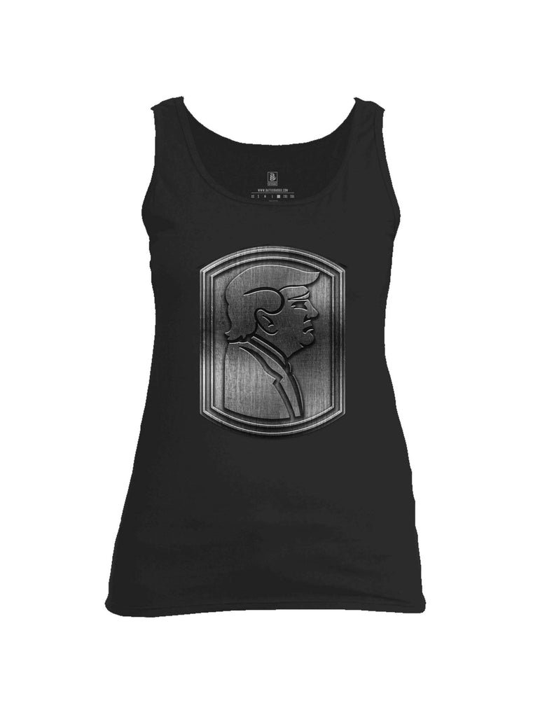 Battleraddle Trump Army Silver Womens Cotton Tank Top shirt|custom|veterans|Apparel-Womens Tank Tops-Cotton