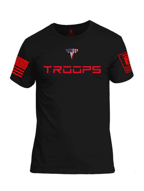 "Troops Black T Shirt" - Battleraddle® LLC