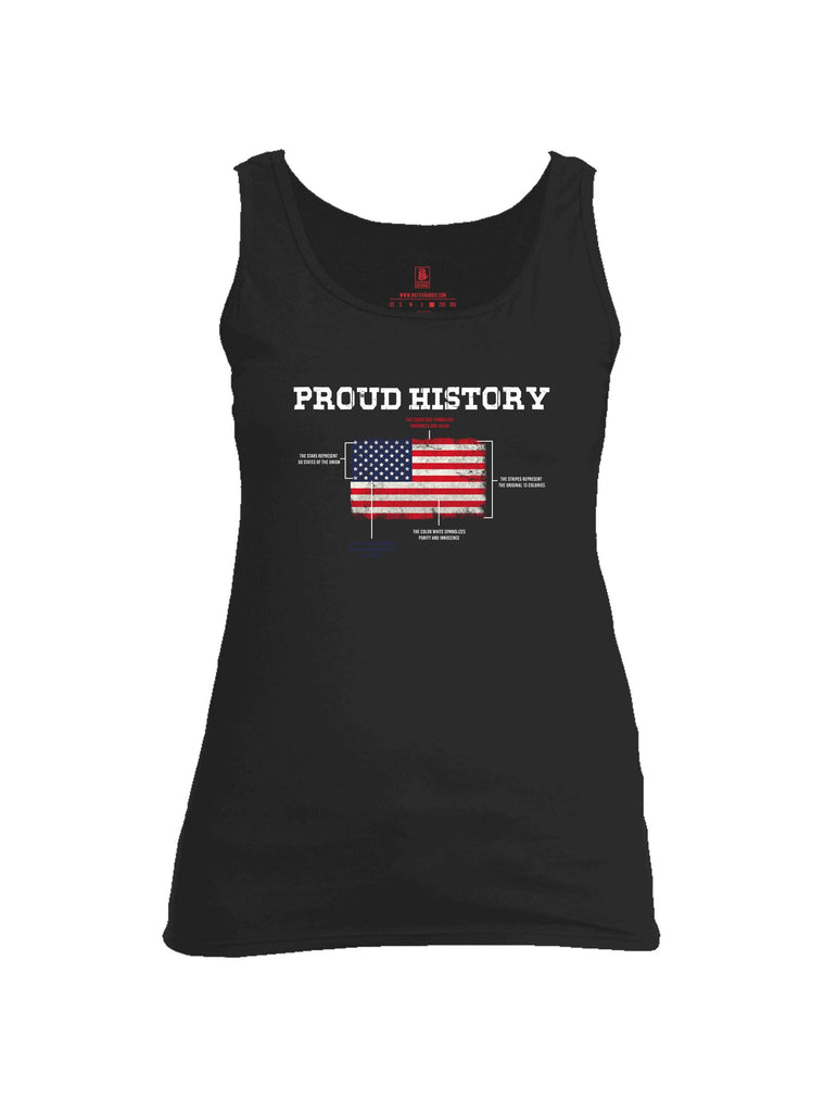 Battleraddle Proud History Womens Cotton Tank Top