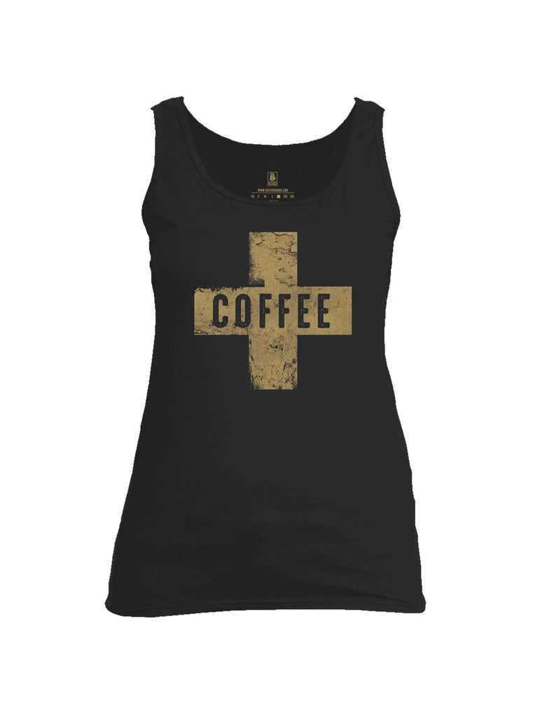 Battleraddle Coffee Cross Womens Cotton Tank Top