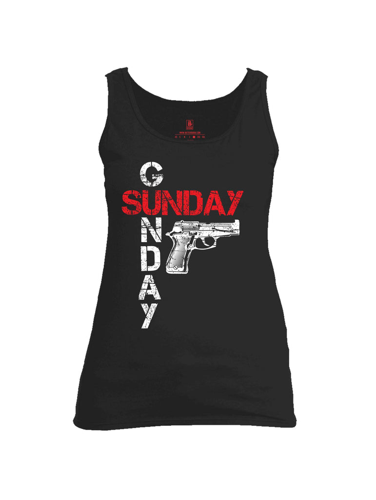 Battleraddle Sunday Gunday Womens Cotton Tank Top