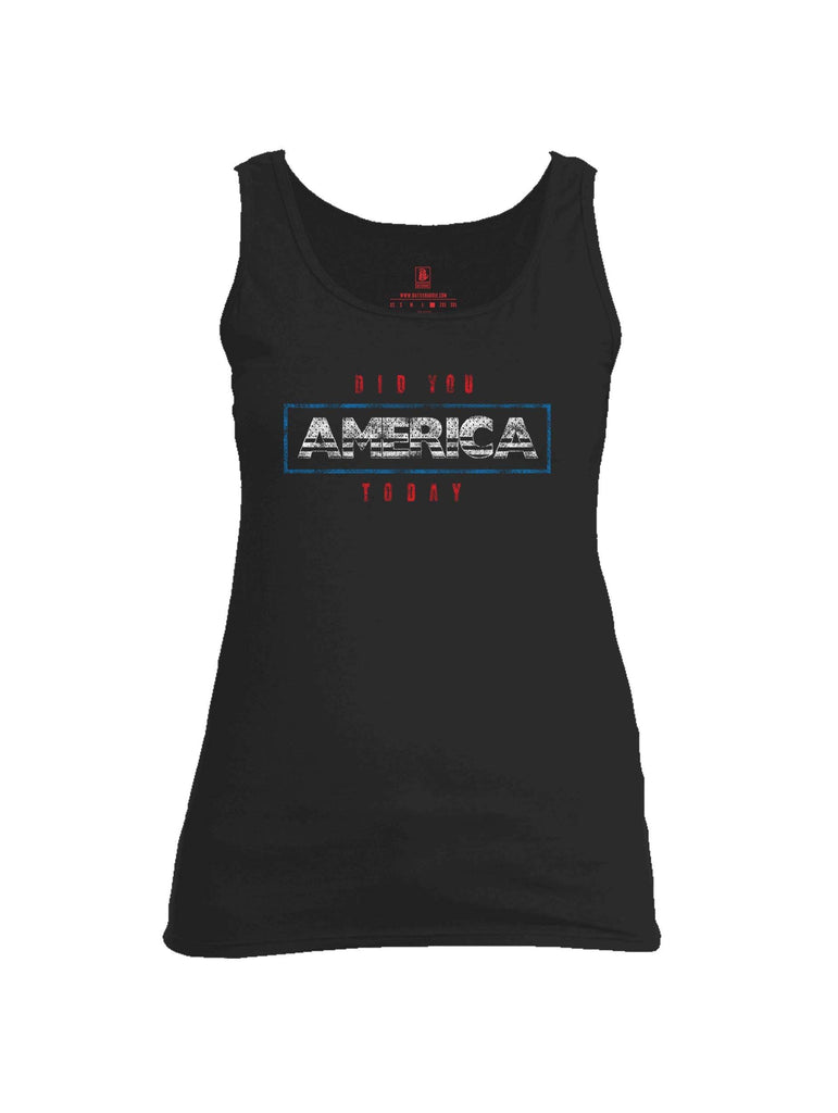 Battleraddle Did You America Today V1 Womens Cotton Tank Top shirt|custom|veterans|Apparel-Womens Tank Tops-Cotton