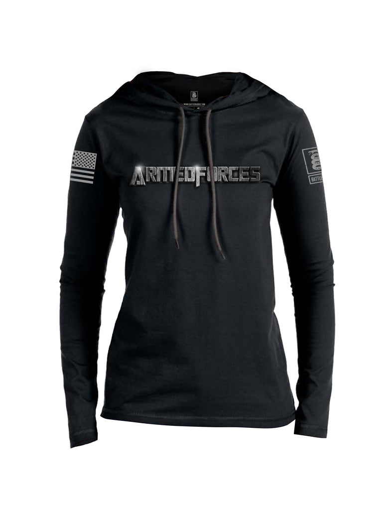 Battleraddle Transformers Armed Forces Superhero Tribute V2 Light Grey Sleeve Print Womens Thin Cotton Lightweight Hoodie