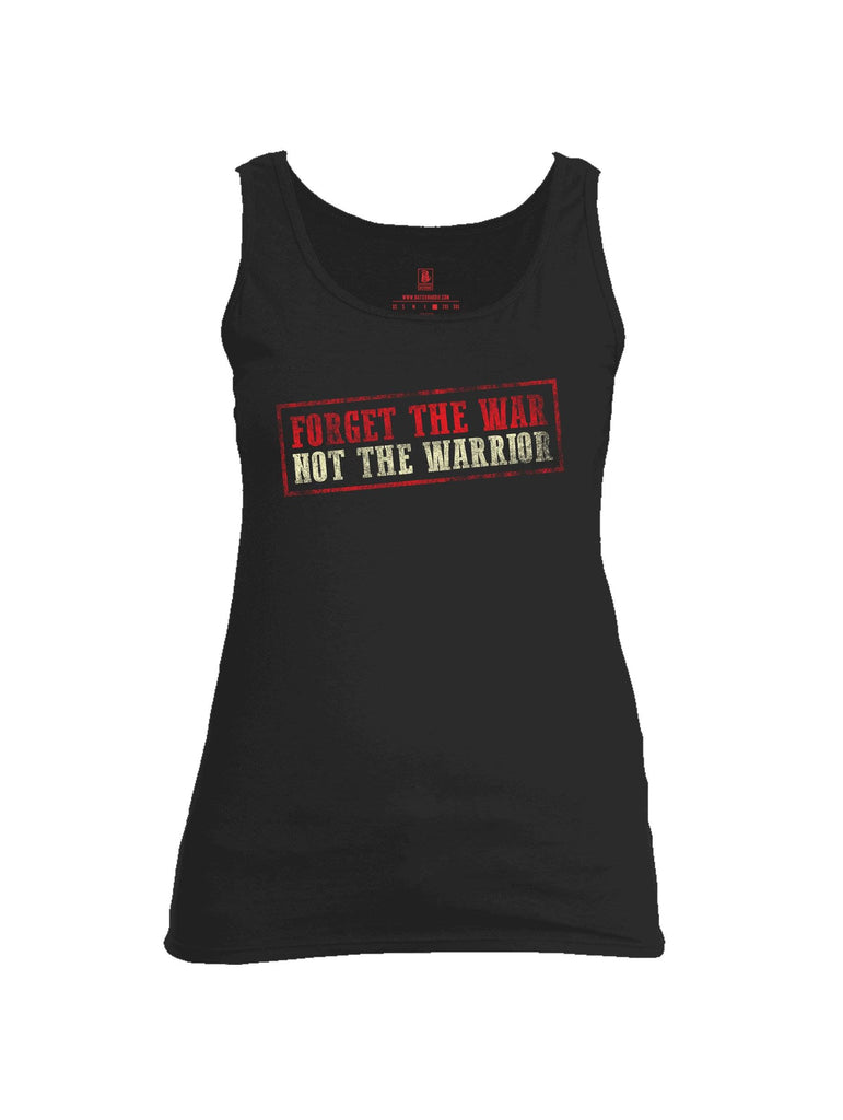 Battleraddle Forget The War Not The Warrior Womens Cotton Tank Top shirt|custom|veterans|Apparel-Womens Tank Tops-Cotton