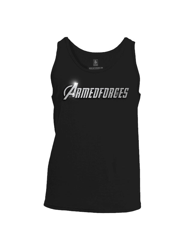 Battleraddle Avenger Armed Forces Superhero Tribute Mens Cotton Tank Top - Battleraddle® LLC