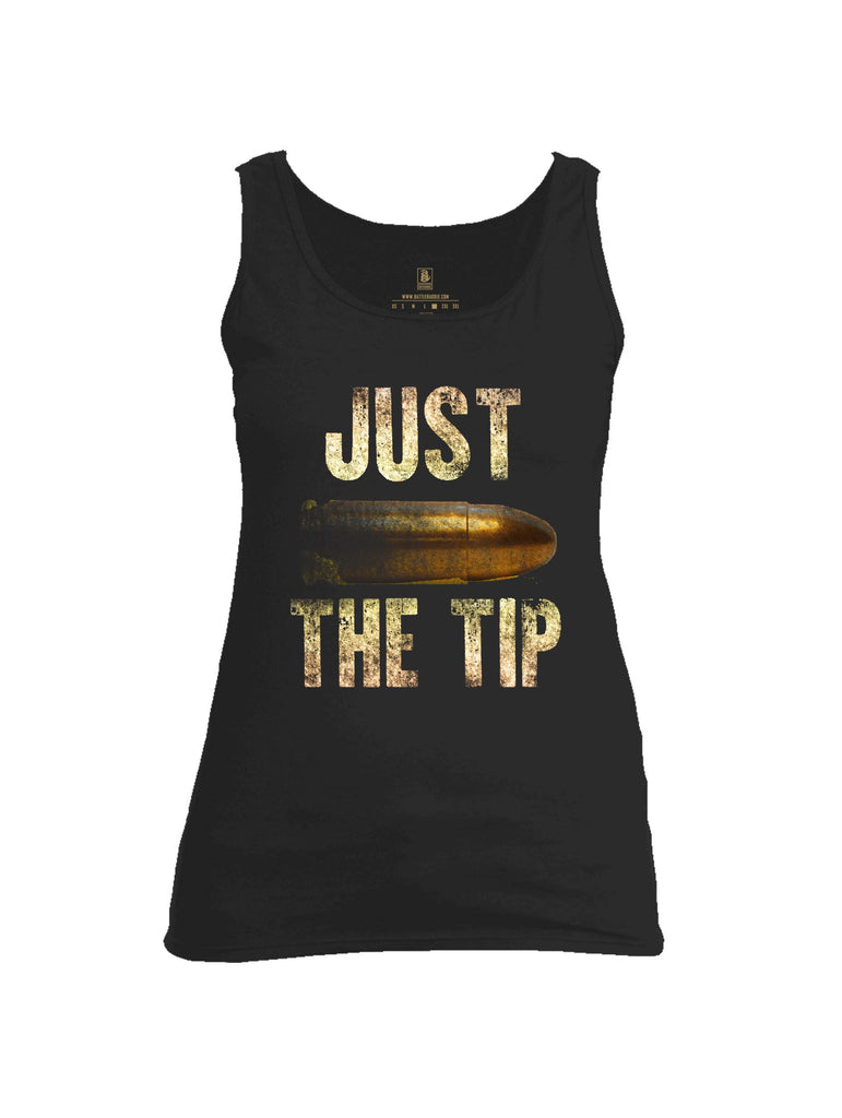 Battleraddle Just The Tip Big Bullet Womens Cotton Tank Top