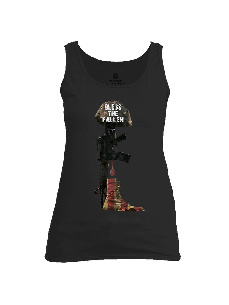 Battleraddle Bless The Fallen Womens Cotton Tank Top