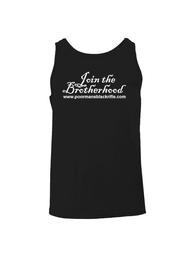 Battleraddle Poor Man's Black Rifle PMBR Join The Brotherhood Mens Cotton Tank Top